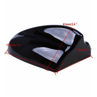 Antenne de voiture universelle JDM Racing noire Super Shark Fin avec fonction AM FM et base adhésive