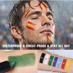 <span class=keywords><strong>Peinture</strong></span> corporelle et faciale Halloween en stick crème, imperméable, couleurs <span class=keywords><strong>fluo</strong></span> vert, violet, rose, noir, blanc, maquillage artistique pour fêtes - Product Image 5
