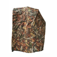 Tente de chasse chinoise de haute qualité pour l'extérieur, camouflage arboré, toutes saisons, en PVC/PU, à une couche, avec poteau en fibre, une chambre, avec chaise intégrée