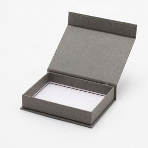 Boîtes cadeaux élégantes de luxe de petite taille, couleur grise, fermeture magnétique, vente en gros - Product Image 3