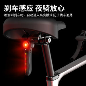 ยัวลี่ไฟท้ายจักรยาน LED แบบชาร์จไฟได้ IPX4 กันน้ำ ชาร์จไมโครยูเอสบีสำหรับการขี่จักรยานจักรยานเสือภูเขาจักรยานเสือหมอบ - Product Image 4