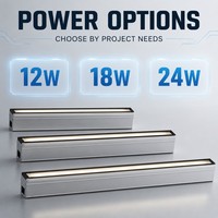 Luz lineal LED empotrada en el suelo OEM ODM, lámpara de suelo enterrada continua y uniforme para entrada de hotel, plaza comercial, promenada comercial