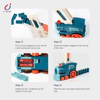 Jeu de train à dominos automatique intelligent pour enfants Chengji Games 2026, jouet cadeau pour enfants, train à dominos automatique avec son