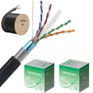 Revestimento duplo ao ar livre CAT6 cabo 305m 300 meter UTP <span class=keywords><strong>cca</strong></span> Sólido cobre completo 4 pares <span class=keywords><strong>cat6A</strong></span> <span class=keywords><strong>SFTP</strong></span> extensão do cabo de rede externos - Product Image 4