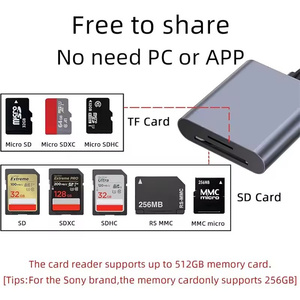 2-in-1 sd3.0/sd4.0 + TF Đầu Đọc thẻ nhớ đọc 2 thẻ đồng thời TF SD Card <span class=keywords><strong>Adapter</strong></span> cho điện thoại thông minh - Product Image 6
