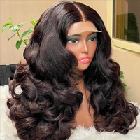 Perruque de cheveux humains bouclés longs et rebondissants, densité 300, Lace Front HD 13x6, sans colle, pré-épilée, double tirage, cheveux vietnamiens bruts, vente en gros
