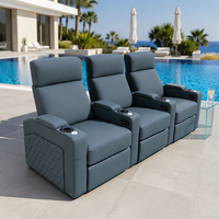 Fauteuil TV moderne Foshan Design élégant canapé de cinéma en cuir véritable fauteuil inclinable électrique siège de Relaxation meubles pour le théâtre