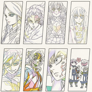 Tableau d'art Shikishi d'anime japonais, style onirique, bords dorés, impression couleur, coins carrés, en papier, objet de collection pour salle de jeux - Product Image 1