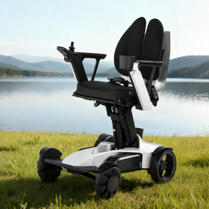 Fauteuil roulant électrique intelligent léger pliable à dossier confortable de luxe pour personnes âgées handicapées Batterie 8A - Product Image 6