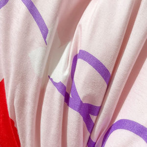 جميلة حمراء ورقة اندا مطبوعة مايكروفايبر 4-pset 400TC نمط مخطط خمر - Product Image 6