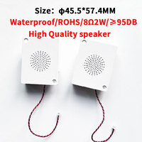 YN 4557 95DB Speaker Cavity Berkualitas Tinggi Bahan ABS Ramah Lingkungan 45.5x57.4mm untuk Siaran Suara Robot Rumah Pintar Non-Mini