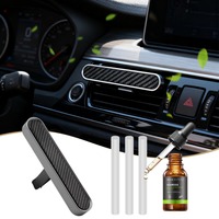 Diffuseur d'air en fibre de carbone pour voiture, à clipser sur la grille d'aération, parfum longue durée, OEM ODM, vente en gros