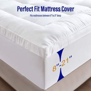 <span class=keywords><strong>Surmatelas</strong></span> matelassé lavable 1300 g/m² avec soutien et microfibre moelleuse de haute qualité - Product Image 2