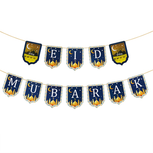 Striscione Eid Mubarak per Festa del Festival Islamico, Decorazioni per <span class=keywords><strong>Feste</strong></span> a Tema Ramadan - Product Image 1