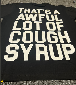 T-shirt di Marca di Alta Qualità con Stampa Classica 'That's a Terrible Lot of Cough Syrup' a Maniche Corte per Uomo - Product Image 4
