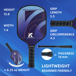 Raquetas de fibra de carbono con patrón innovador para adultos y niños, conjunto de 2 y 4 bolas, superficie esmerilada, Pickleball, <span class=keywords><strong>2023</strong></span> - Product Image 2