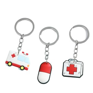 Porte-clés PVC en gros pour le personnel médical : cadeau de reconnaissance pour médecins et infirmières, idéal pour la Journée internationale des infirmières et les souvenirs de la Semaine hospitalière - Product Image 4