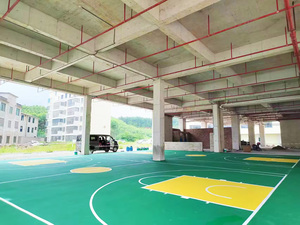 Revêtement de sol sport en acrylique durable INOLP écologique tous temps antidérapant sécurité ultime pour le basket-ball prix compétitif - Product Image 4