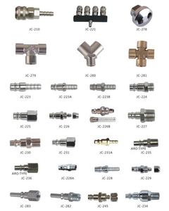 Europäische typ drei-in-eine schnell stecker vernickelt pneumatische stecker koppler joint 1/4 1/2 3/8 für PU NA luft schlauch schläuche - Product Image 3