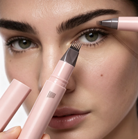 Stylo à sourcils Microblading 6 pointes, imperméable, longue tenue, pour remplir les sourcils