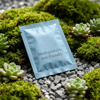 Sachet d'emballage personnalisé à scellage latéral, petit échantillon pour poudre de soin, gommage, sel de bain, échantillon cosmétique