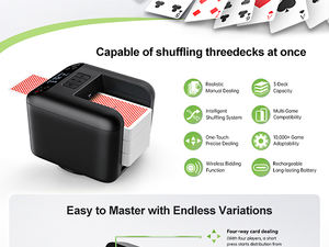 Machine de jeu de poker électrique <span class=keywords><strong>1</strong></span>, 2 ou 3 jeux de cartes, distributeur automatique de cartes rechargeable, en stock entrepôt USA - Product Image 6