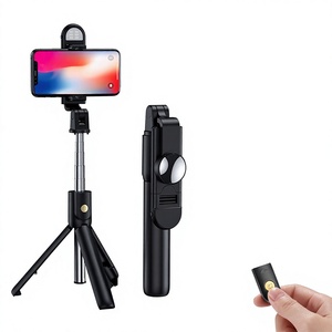 Nouveau trépied extensible multifonctionnel <span class=keywords><strong>K07</strong></span> en ABS avec télécommande pour perche à <span class=keywords><strong>selfie</strong></span>, idéal pour le streaming en direct sur téléphone (utilisation transfrontalière) - Product Image 1