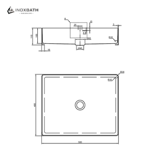 Lavabo de Baño de Acero Inoxidable Negro Sobre Encimera, Lavabo Artístico Fácil de Limpiar para Hoteles y Baños - Product Image 6