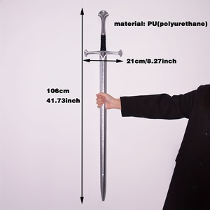 <span class=keywords><strong>Espada</strong></span> de Espuma de PU de 42 Pulgadas para Cosplay, <span class=keywords><strong>Espada</strong></span> de Juguete Segura para LARP de Caballero Medieval, Suministro al por Mayor Personalizado - Product Image 2