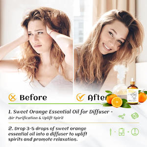 <span class=keywords><strong>Aceite</strong></span> Esencial <span class=keywords><strong>de</strong></span> Naranja Dulce 100% Puro para Aromaterapia y Cuidado <span class=keywords><strong>de</strong></span> la Piel - Masaje, Tratamiento Capilar, Aroma Cítrico Estimulante, Mejora del Estado <span class=keywords><strong>de</strong></span> Ánimo - Product Image 3