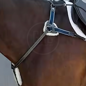 Plastron d'équitation directement en gros d'usine Plastron d'équitation de qualité supérieure en cuir - Product Image 1