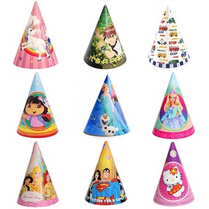 Chapeau de fête d'anniversaire pour enfants, chapeau en papier triangulaire pointu pour un an - Product Image 2