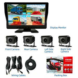 Caméra embarquée AI pour camions avec vision nocturne haute définition, étanche, 4 caméras, panoramique à 360 degrés, caméra de recul BSD - Product Image 4