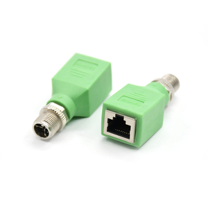 Adaptador M12 con Código X, Conector X de 8 Pines Macho a RJ45 Recto para Ethernet Fieldbus - Product Image 4