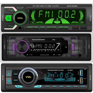 Autoradio simple DIN, lecteur <span class=keywords><strong>MP3</strong></span>, USB, Bluetooth, lecteur de carte SD, commande vocale, entrée auxiliaire, chargeur de voiture - Product Image 1