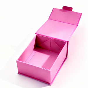 Tùy Chỉnh Sang Trọng Màu Đen Mờ Bao Bì Gấp Hộp Giấy Gấp Từ Hộp Quà Tặng Với <span class=keywords><strong>Flip</strong></span>-Top Nắp Từ - Product Image 4