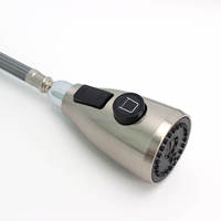 Robinet de cuisine classique en acier inoxydable SUS 304, mitigeur 3 voies avec douchette extractible, monocommande eau chaude et froide, pour évier, montage sur plan.
