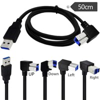 Câble d'imprimante USB 3.0 Type-A mâle vers Type-B mâle, blindé, avec gaine en PVC