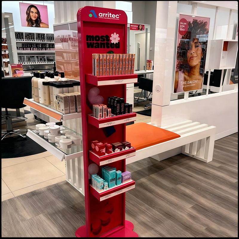 multi tiered product display racks