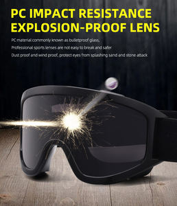 מפעל אספקת אנטי אבק משקפי שמש טקטי שחור משקפי שמש רכיבה משקפי מגן סיטוני חיצוני - Product Image 3