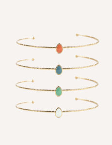 Bracciali Sottili CUCOCUCA YXQ B05 in Acciaio Inossidabile e Smalto con Motivo a Onde Oceaniche, Leggeri e Colorati - Product Image 5