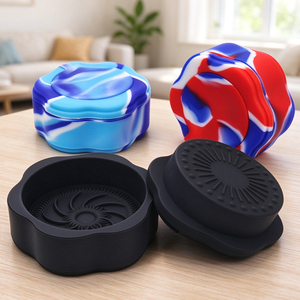 Nuevos Accesorios Personalizados para Fumar, Molinillos de Silicona de 3 Piezas, Molinillo de Hierbas Secas, Triturador de Hojas Secas y Tabaco - Product Image 3