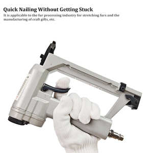 Engrapadora Neumática Profesional WISDOM para Piel y Cuero, Pistola <span class=keywords><strong>de</strong></span> Clavos Manual para Fijación y Grapado <span class=keywords><strong>de</strong></span> Pieles - Product Image 2