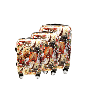 Ensemble de 3 valises PC au design moderne avec roulettes pivotantes, <span class=keywords><strong>valise</strong></span> rigide durable, sac de voyage, vente en gros directe d'usine - Product Image 4