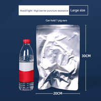 Sacs en Mylar thermoscellables en aluminium réutilisables avec feuilles autocollantes pour étiquettes, sacs de conservation en Mylar pour aliments