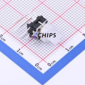 K6-6156F-03 Tactile Switch Through hole Component (THT) Switch 1.6N Right Angle Insert 6.8mm 6.8mm - Product Image 1