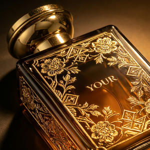 Eau de <span class=keywords><strong>Parfum</strong></span> en Gros Marque Privée <span class=keywords><strong>Parfum</strong></span> Intense Safran Ambre Pot à Motif Floral Doré Personnalisation de Marque Approvisionnement Mondial - Product Image 2