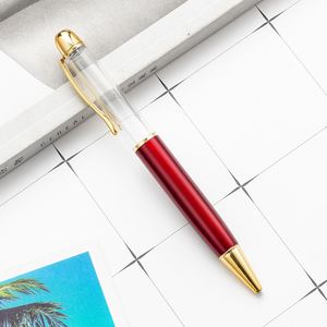 Stylo bille promotionnel en métal, nouveau design, format plus grand, couleur métallique personnalisable, largeur d'écriture 1,0 mm, corps vide - Product Image 6