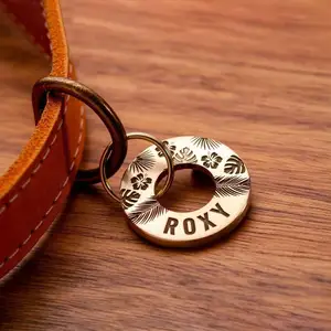 All Colors to Mix Fine Quality Aluminum Alloy Dog Collar Custom logo Merchandise Dog Tag with Qr <strong>Code</strong> - Product Image 1