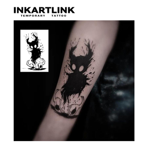Autocollant de tatouage temporaire Dark <span class=keywords><strong>Soul</strong></span> Ghost personnalisé, style encre ajourée Anime, à base de plantes, semi-permanent 15 jours, pour bras et jambes, vente en gros - Product Image 3